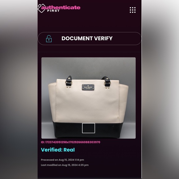 Authentic Kate Spade handbag - SOLD - Picture 6 of 10